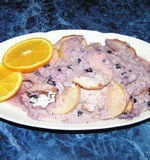 Dietní tvarohový nákyp s jablky a borůvkami